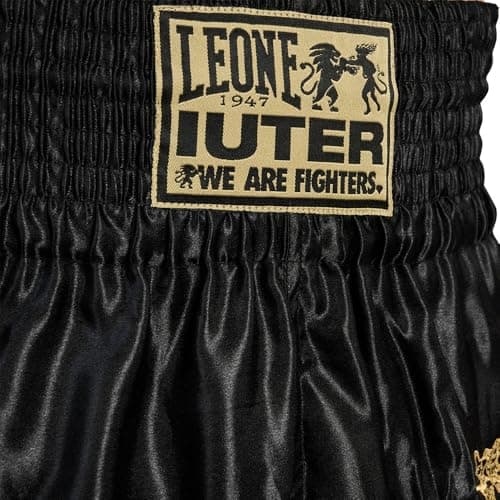 LEONE 1947 Shorts de combat Kickboxing & Thai Taille L pour Entraînement Sportif Élastique et Respirant