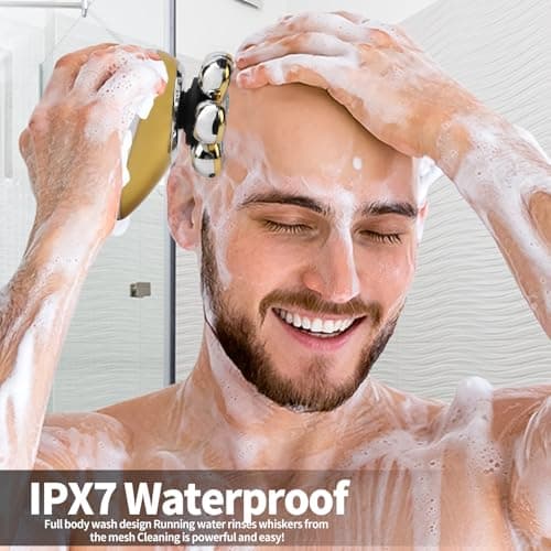 Rasoir à tête flottante 7D étanche IPX7, rasoir électrique 5 en 1 pour homme chauve, rasoir sec/humide universel pour ma