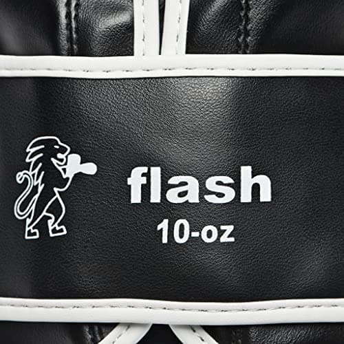 LEONE 1947 Gants de Boxe Flash - Cuir Synthétique de Qualité pour Amateurs, Coupe Classique avec Amortissement Premium,