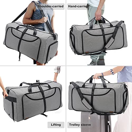 Sac de Voyage Vogshow Étanche Grande Capacité pour Homme et Femme (Gris, 80L)  
Sacs de Voyage Vogshow Étanche Idéaux po