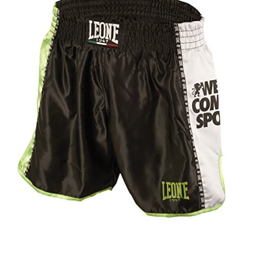 LEONE 1947 Chaussures de Training Mixtes Court Kick-Thai Highlight en Scène Élargi et Confortable — Noir