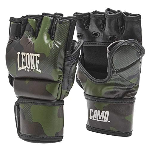 Gants MMA LEONE 1947 Camouflage Vert Professionnels Boxe Selena GP120