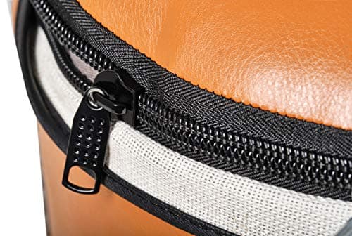 Bad Company Sac de boxe rétro I En cuir synthétique robuste I Marron I 150 x 35 cm I Chaîne en acier I 4 points I Idéal