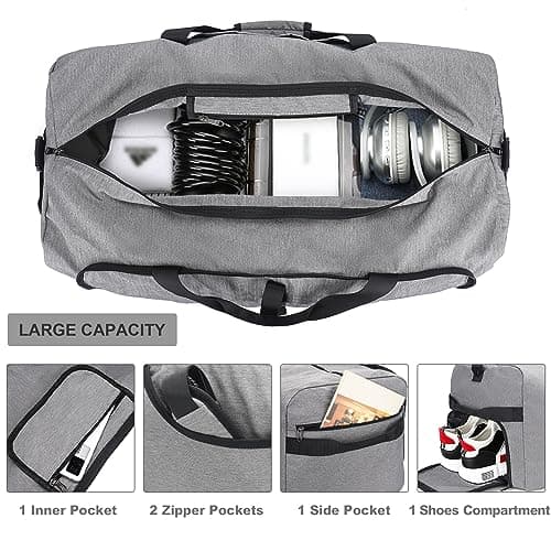 Sac de Voyage Vogshow Étanche Grande Capacité pour Homme et Femme (Gris, 80L)  
Sacs de Voyage Vogshow Étanche Idéaux po