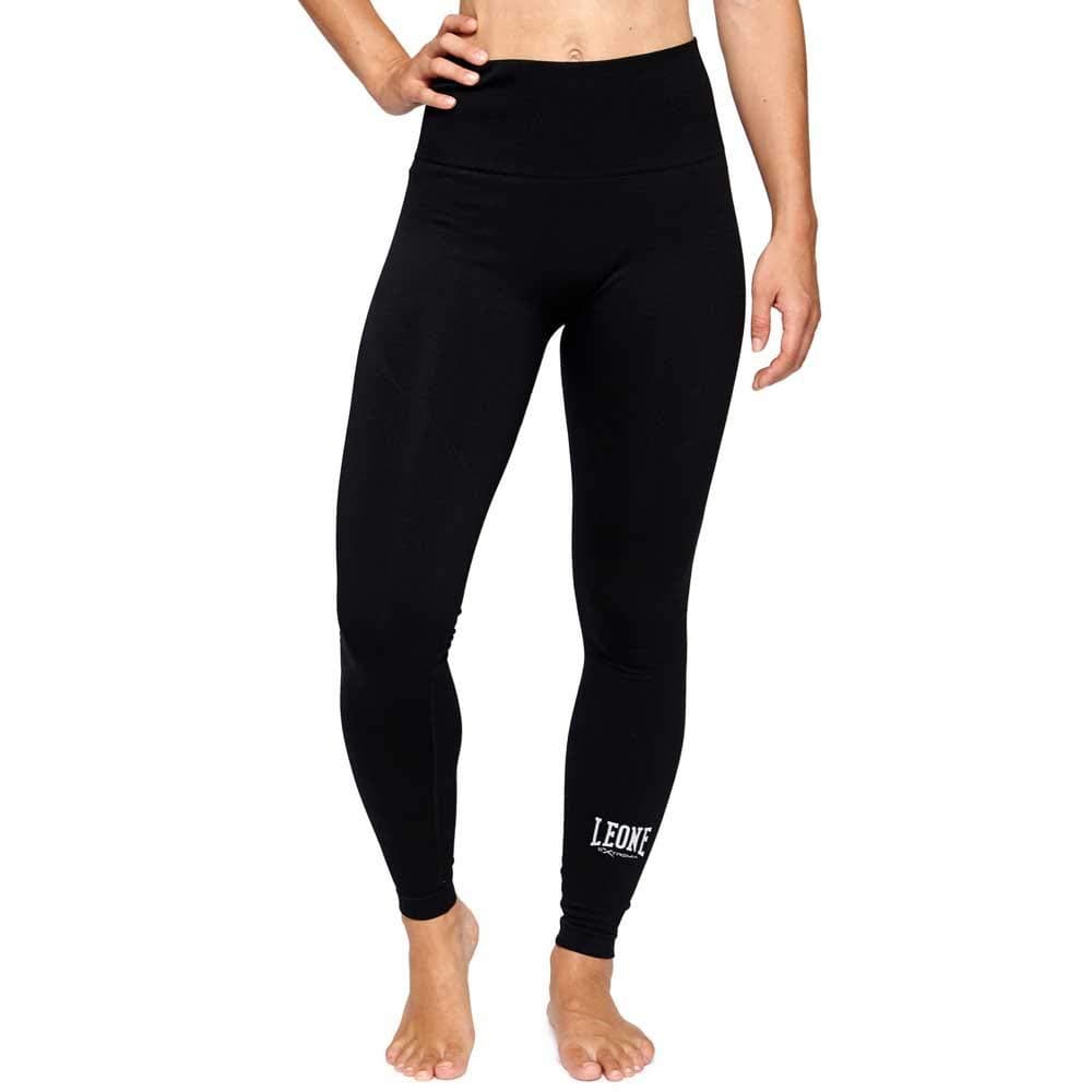 LEONE 1947 Logo Leggins Femme en Coton Élégants pour la Vie Daily Modelle Unique Taille Haute Mix & Match