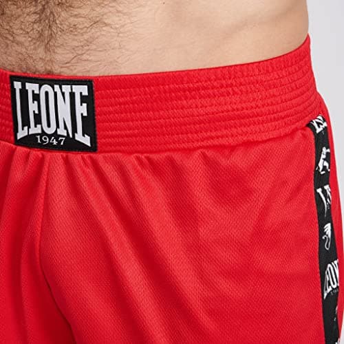LEONE 1947 Short Boxer Rouge Mixte Polyester Stretch Comfortable Mixte