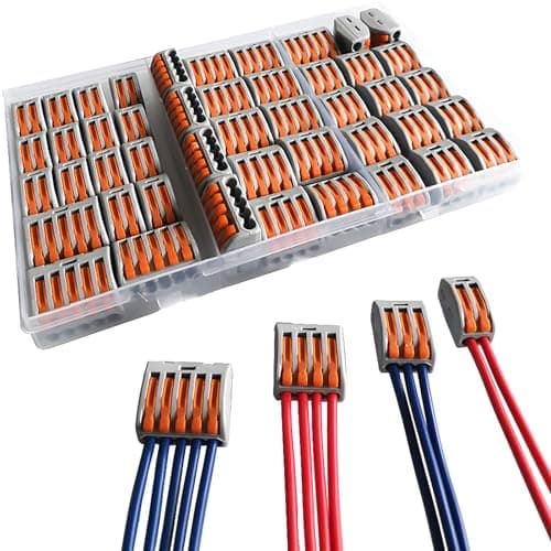 CONNECTEURS ÉLECTRIQUES CESFONJER 16 Pièces Rapides et Compacts pour Câbles PCT-215 (5 Ports) — Kit de connecteurs de câbles - 6