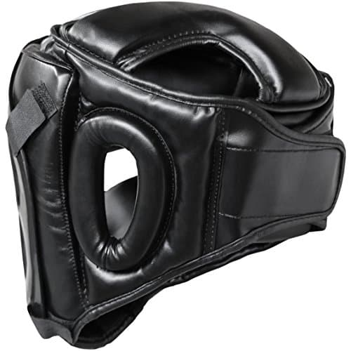 Casque de boxe 2-en-1 réglable avec grille faciale amovible pour art martial — Idéal pour MMA, Muay Thai, Kickboxing | H