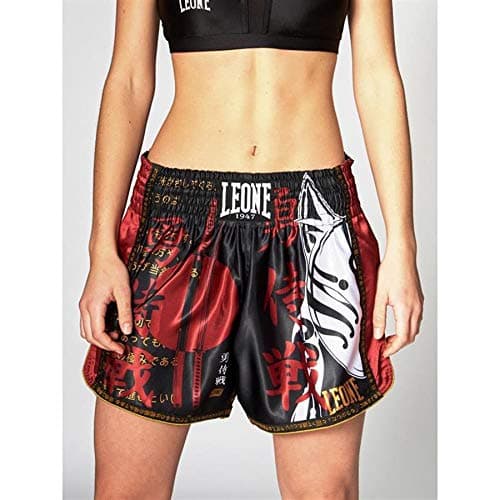LEONE 1947 Short Kick-Thai Noir Taille S - Chaussures de combat pour hommes - Générales - Souplesse et amorti - Taille u