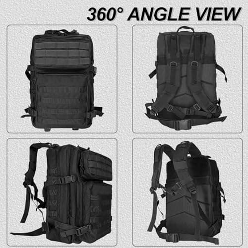 HEMSO Grand Sac à Dos Militaire 45L,Số 1 en Vendu sur Voyage et Outdoor,Sac Polyvalent pour Tous Les Activités Outdoor