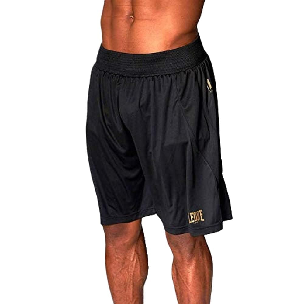 LEONE 1947 Short de Boxe Mixte pour Homme/Femme - Élastique Respirant pour Entraînement Gym Sparring - Taille Étendue 30