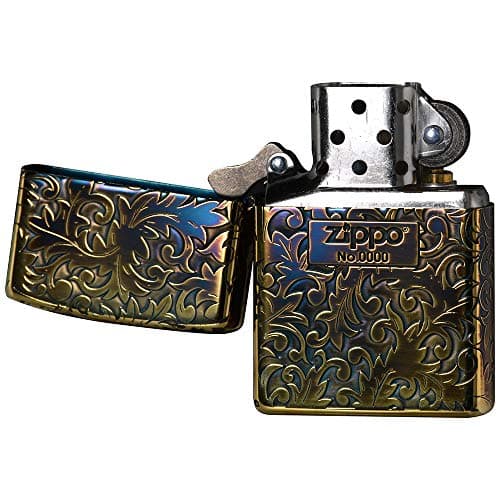 Zippo Classic Arabesque Logo oxydé Dorure | Homme | Cérémonies et Evenements Spéciaux | Feu Continu et Durabilité | 5 Fa