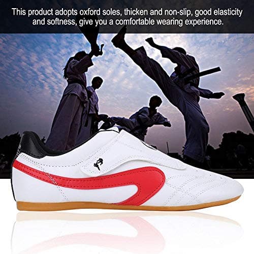 Dilwe Chaussures de Boxe en Cuir PU pour Adultes Professionnels Boxe et Kickboxing Mixtes Taille EU 42-52 Entrainement C