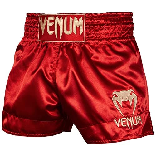 Short de MuayThai Venum Classique Homme - Shorts Venum Classique pour Sportifs - Shorts de MuaiThai Top Sélect — Bordeaux/Or