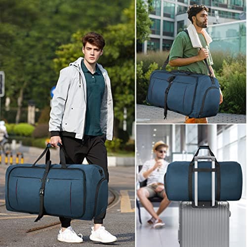 Sac de Voyage Imperméable NUBILY 65L Bleu Maternité Weekend