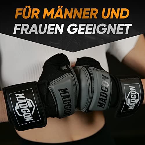 MADGON Gants MMA Pro - Pour Entraînement et Combat Libre (Beginners & Experts) – Doublure Respirante et Renforts Résista
