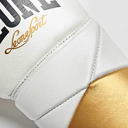 LEONE 1947 Authentic Gants de Boxe Mixte pour Homme en Combat de Gymnasium dotés de palmes en Microfiber avec poignets a