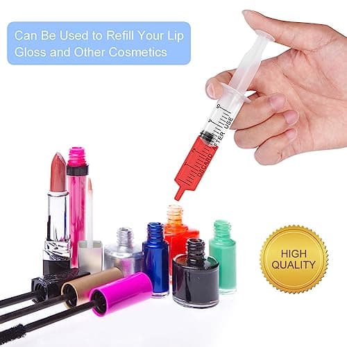 Seringue OFFCUP Plastique 5ml x 10pcs pour Animalerie/Science/Laboratoire, Idéale pour Chien/Chat, Usage Multifonctionne