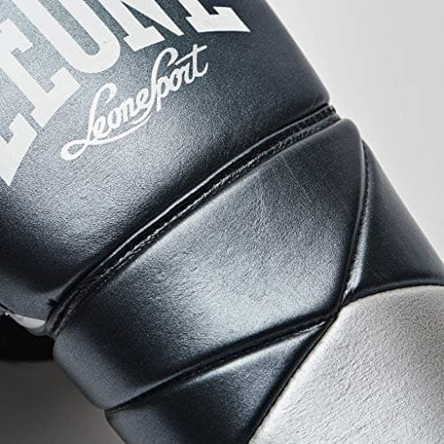 Gants de boxe Leone 1947 authenticunisexe, grande taille, gris, 10 oz, combat