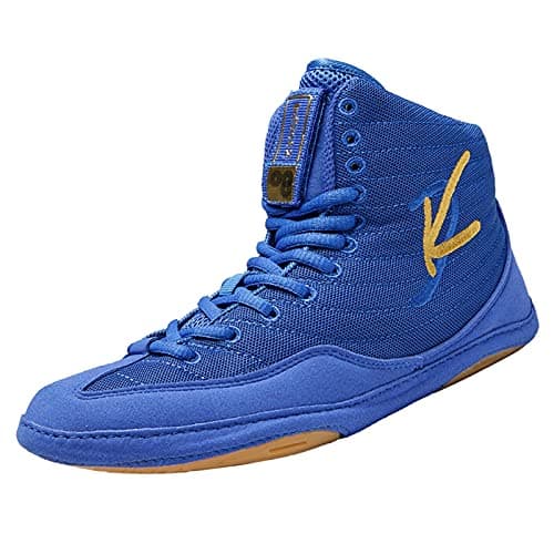 BLBK Chaussures de boxe pour homme - Confort maximal - Fauches profondes - Taille universelle — Bleu