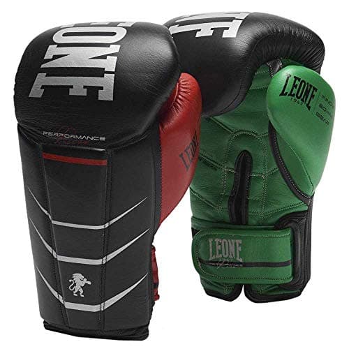 Gants de boxe Leone 1947 Revo Performance Mixtes pour Hommes - Amortissement Avancé et Compagnie Idéale pour le Entrée e — Noir