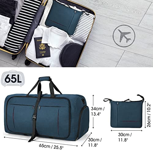 Sac de Voyage Imperméable NUBILY 65L Bleu Maternité Weekend