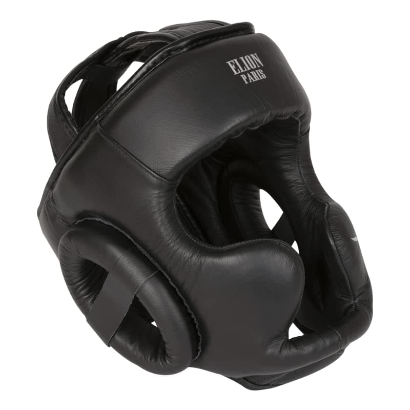 Casque de Boxe en Cuir Elion - Protection Optimale pour Entraîneurs et Boxeurs - Modèle Professionnel avec Système d'Aju