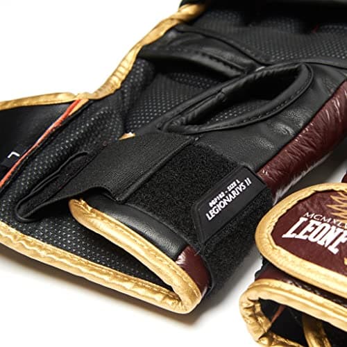 LEONE 1947 - Gants MMA Legionarivs II Adulte Unisexe Bordeaux L Grand Protection GP102