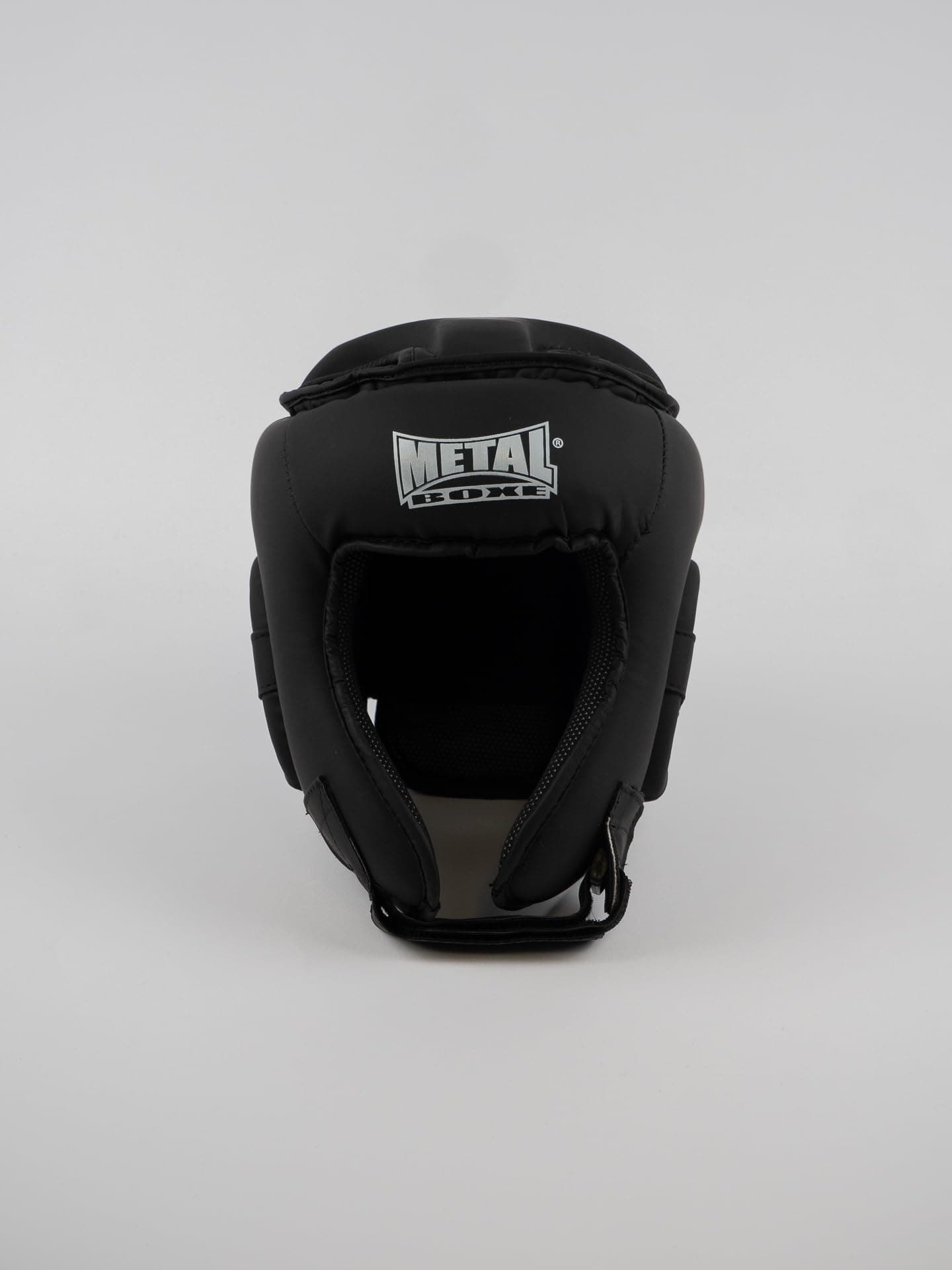 Casque de Boxe Compétition Noir Élégant pour Senior | Anti-impact | CE F2 – METAL BOXE
