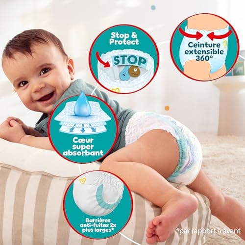 Pampers Baby-Dry Pants Taille 5 160 CouchesOEKO-TEX STANDARD 100 The Forest Stewardship Council
Pampers Baby-Dry Pants T