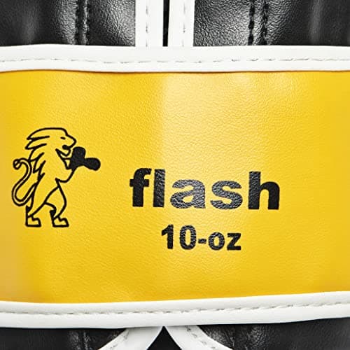 LEONE 1947 Gants de Boxe Flash Amortissement Supérieur 12oz 100% Cuir Pleine Flore pour Entraînement Professionnel et Co