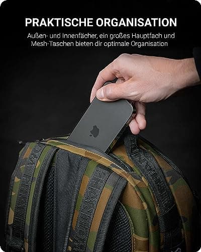 Phantom Athletics Sac à dos de sport pour hommes - Sac de fitness étanche avec poches multiples - Parfait pour entraînem