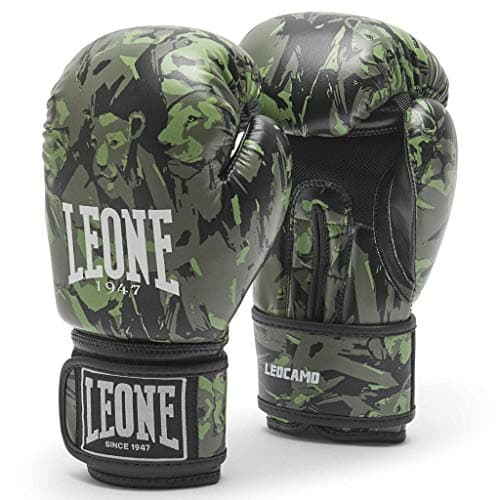 LEONE 1947 Gants de Boxe Leo Camo GN404J, 06oz, Noir - Boxe Sportive, Ami des Poignets, Meilleures Ventes