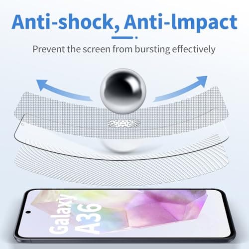 NEWSONALot de 3 Verres Trempés pour Samsung Galaxy A36 / A56 5G | Protection Haute Transparence Anti-Rayures Sans Bulles