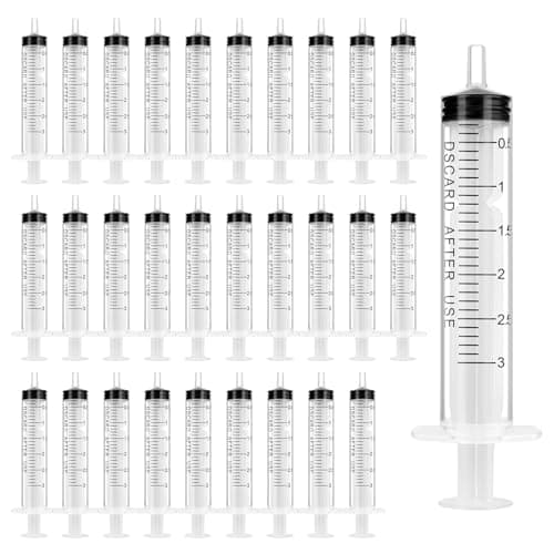 Seringue OFFCUP Plastique 5ml x 10pcs pour Animalerie/Science/Laboratoire, Idéale pour Chien/Chat, Usage Multifonctionne — 30pcs 3ml