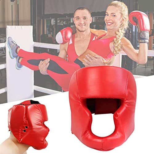 Couvre-Boxe MMA Protège-Visage réglable - Casque Sparring pour Arts Martiaux Kickboxing