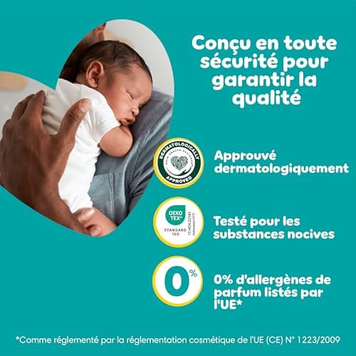 Pampers Baby-Dry Taille 5, 174 Couches, 11-16kg, 100% Sans Fuites avec Poche Stop & Protect, Pack 1 Mois, OEKO-TEX STAND
