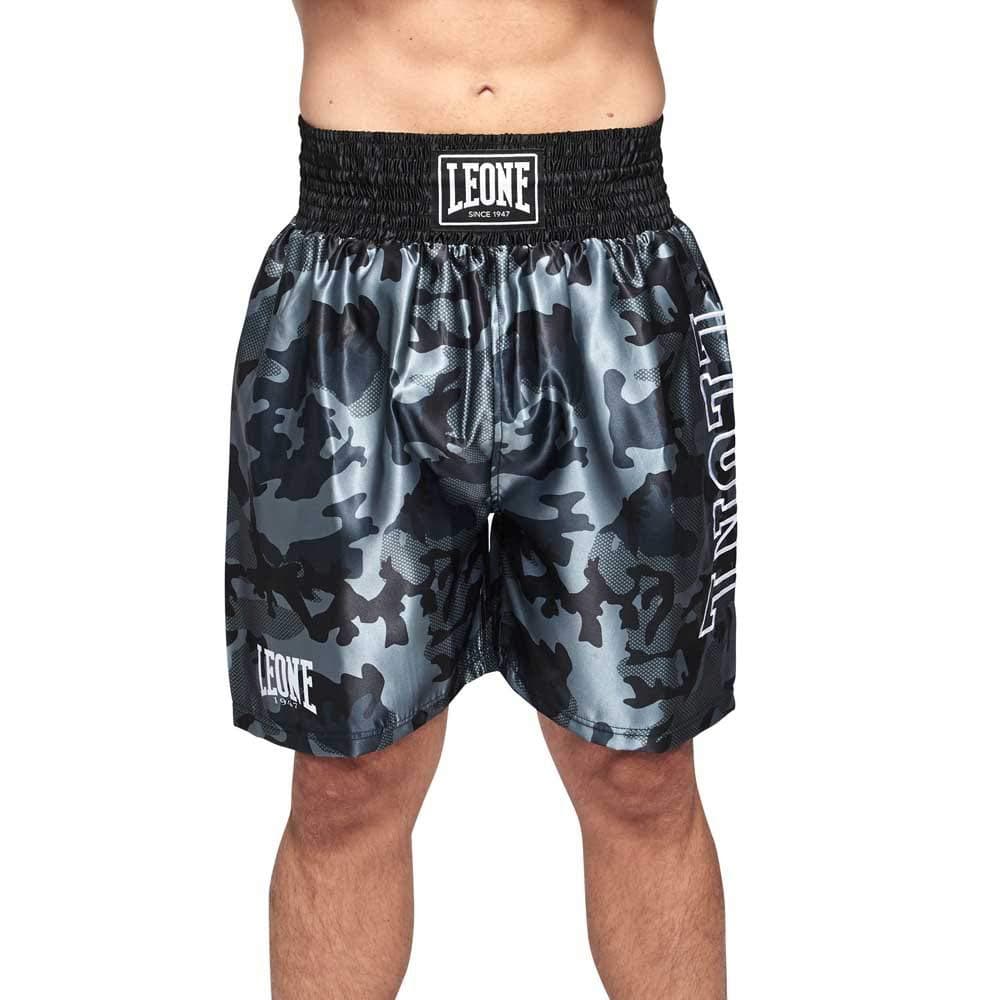 LEONE 1947 Short Boxe Camo AB221 Gris Homme Combat Sports Éclaircissante Taille Unique