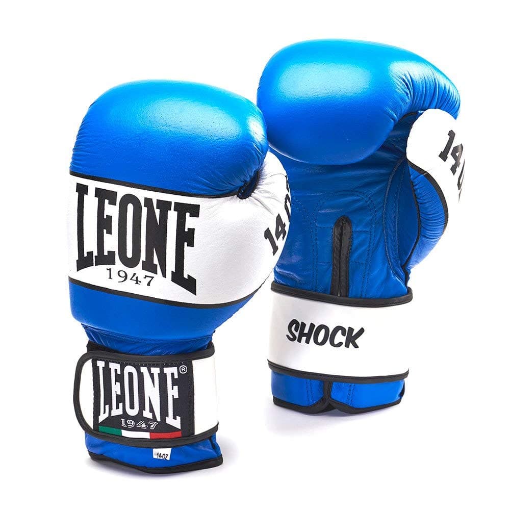Gants de Boxe Shock LEONE 1947 - Protection maximale - Convaincant pour les combats - Confortables à porter - Taille M