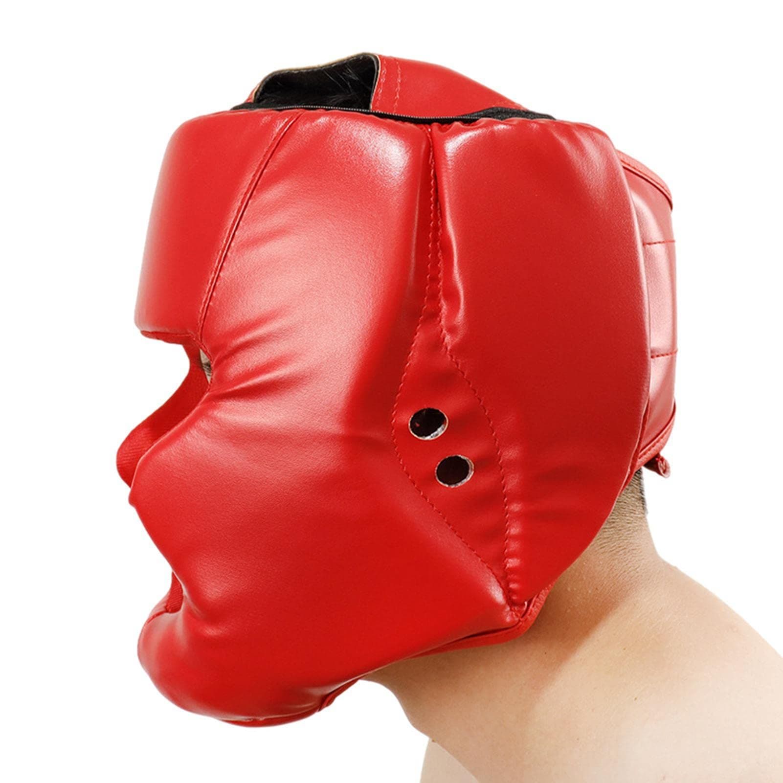 Couvre-Boxe MMA Protège-Visage réglable - Casque Sparring pour Arts Martiaux Kickboxing