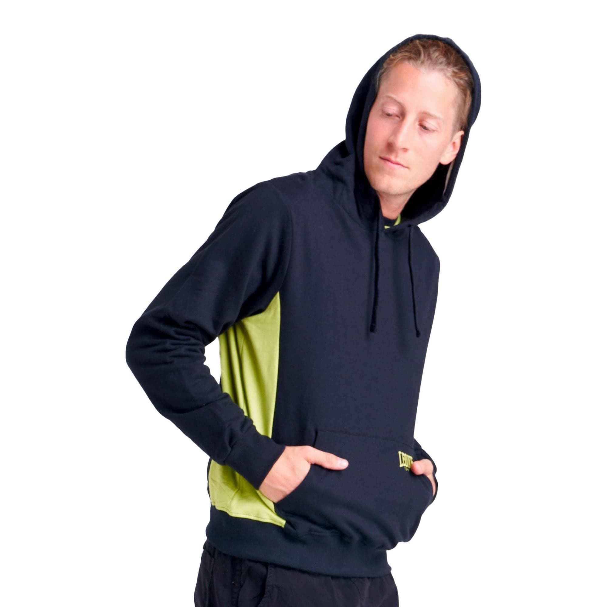 LEONE 1947 Sweat-shirt Homme Zippé Capuche College Ash Noir (09) Mporte confort & style aux activités quotidiennes
