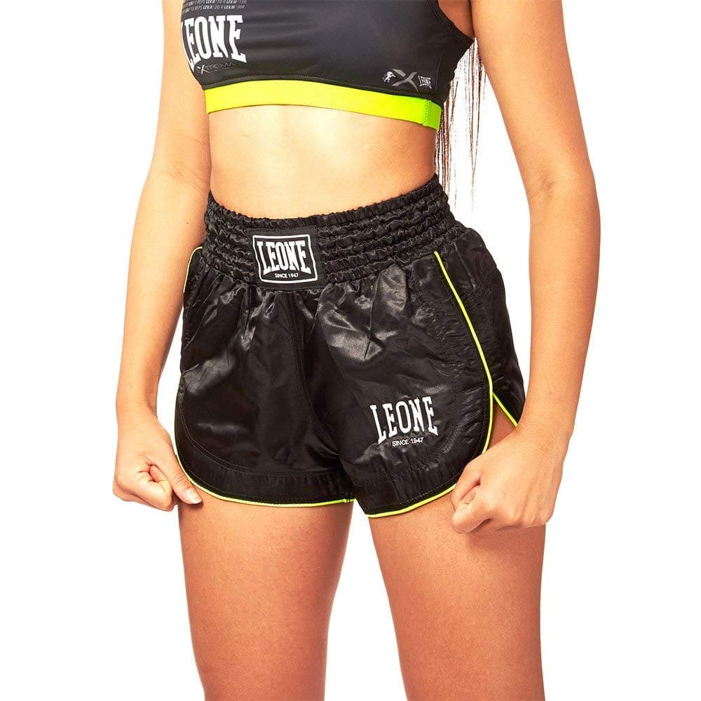LEONE 1947 Pantalon de Kick-Thai Femme - Short Sportif - Tenue de Combat