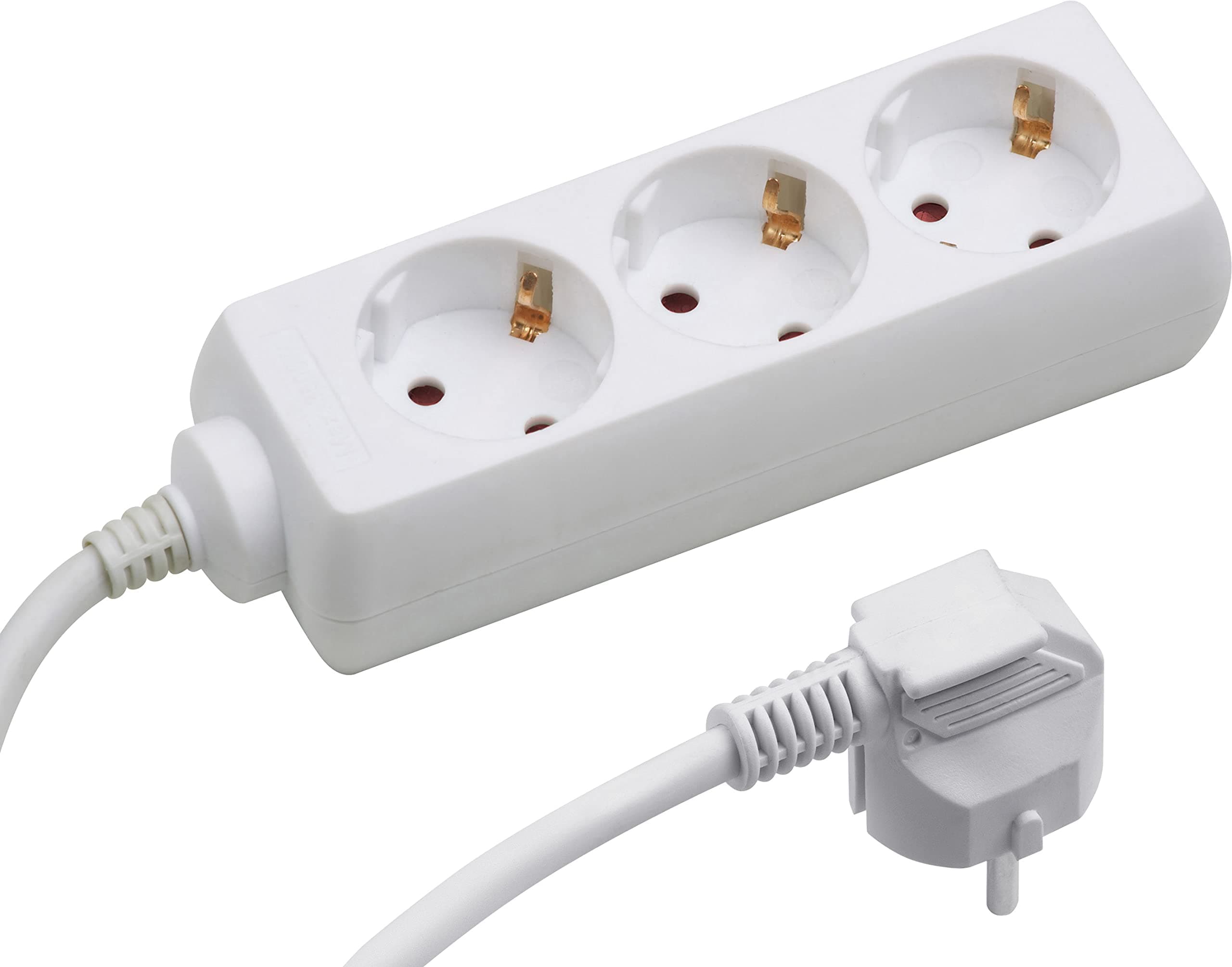 Multiprise Meister 3 voies blanche 5 m TIDO 7430250 - câble en plastique - usage intérieur