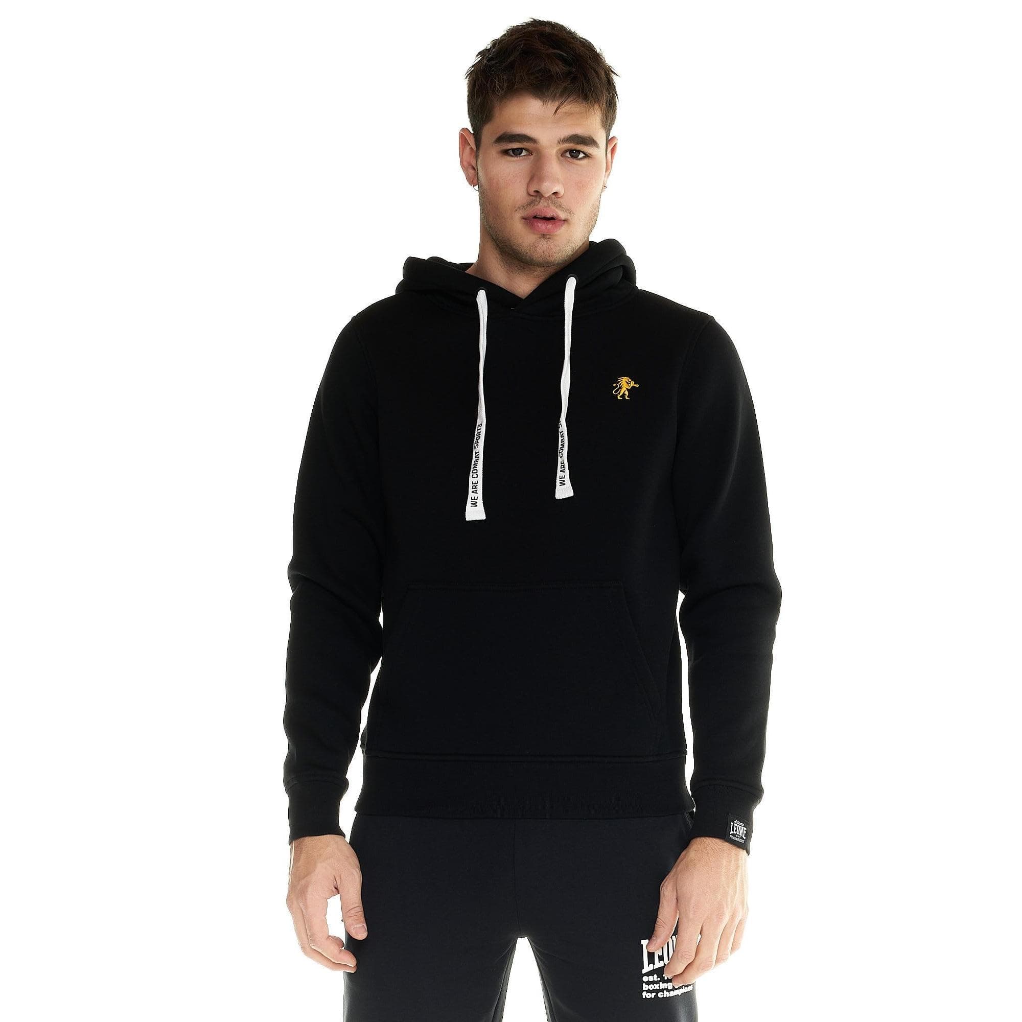 LEONE 1947 Sweat à Capuche Homme Soft Bi-stretch - Confort Élevé pour Hommes Actifs - Grande Taille réglable