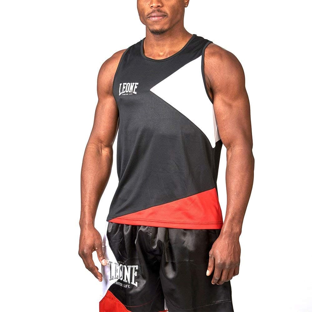 LEONE 1947 Fighter Life Débardeur de Boxe Mixte Pour Hommes Entraînements Intensifs Ergonomiques Doux