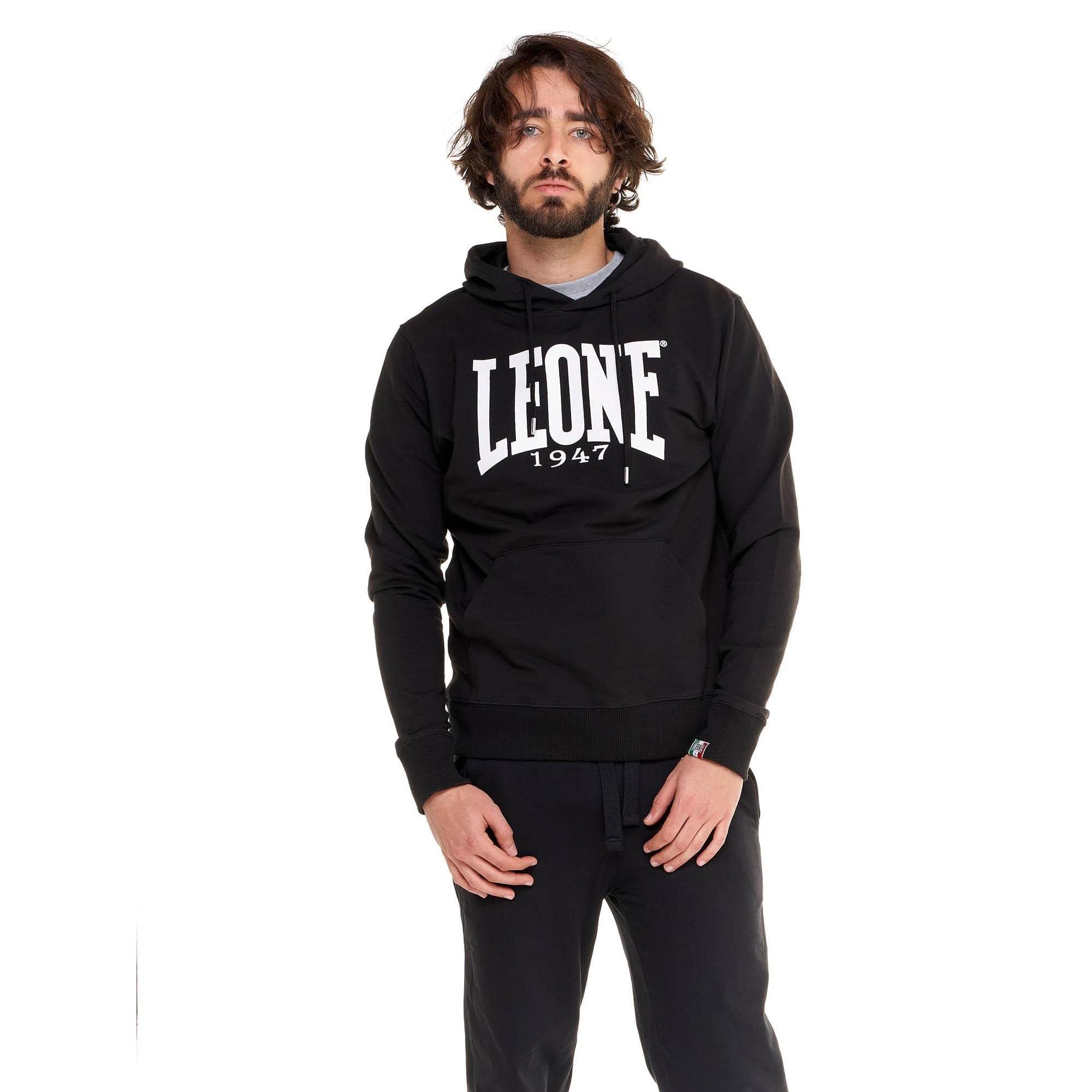 LEONE 1947 Sweat à capuche pour homme Light Big Logo non gaze léger 1947 Apparel