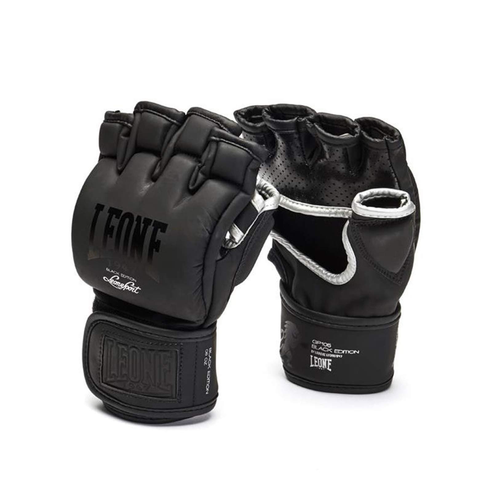 LEONE 1947 Gants MMA Noir Adulte Unisexe Usage combat L GP105