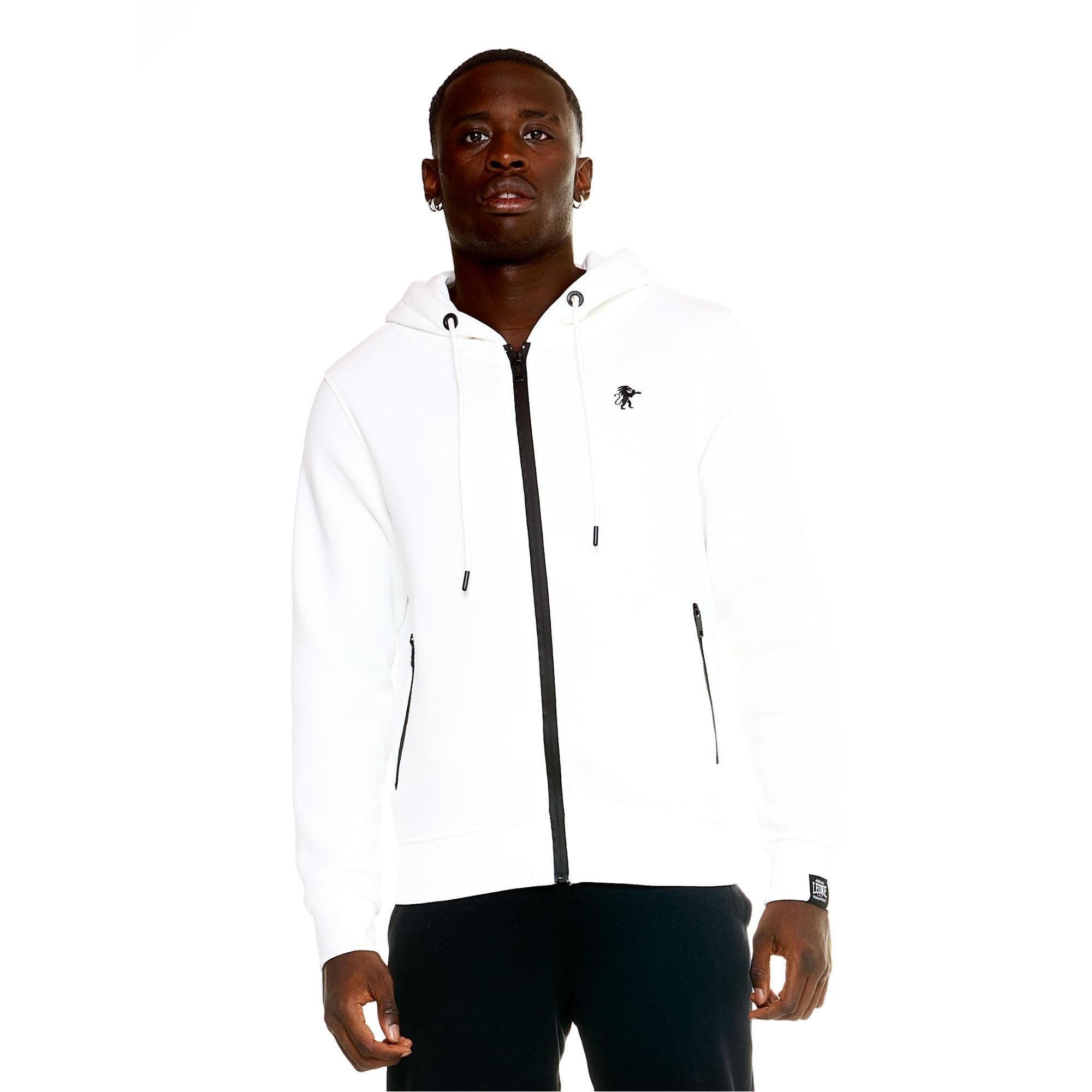 LEONE 1947 Sweat à capuche pour homme | Fermeture éclair intégrale | Homme | Sport | Doux et confortable | M-L | Chic et