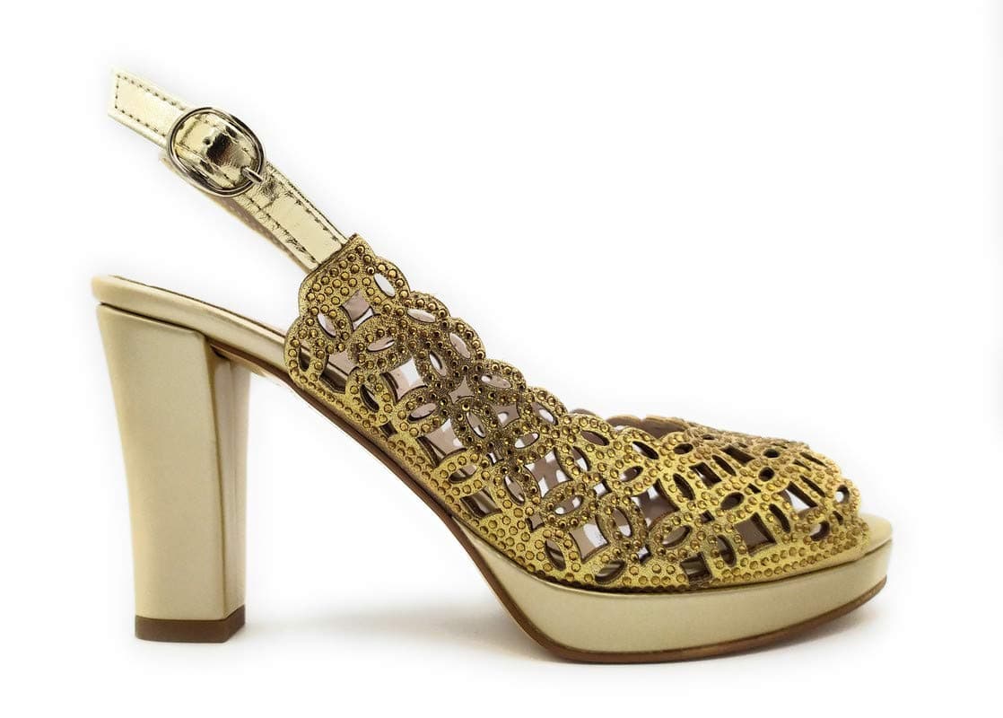 Leone Shoes Sandales argent high-quality pour femme modèle 302873LS printemps  
Leone Shoes Sandales beige high-quality