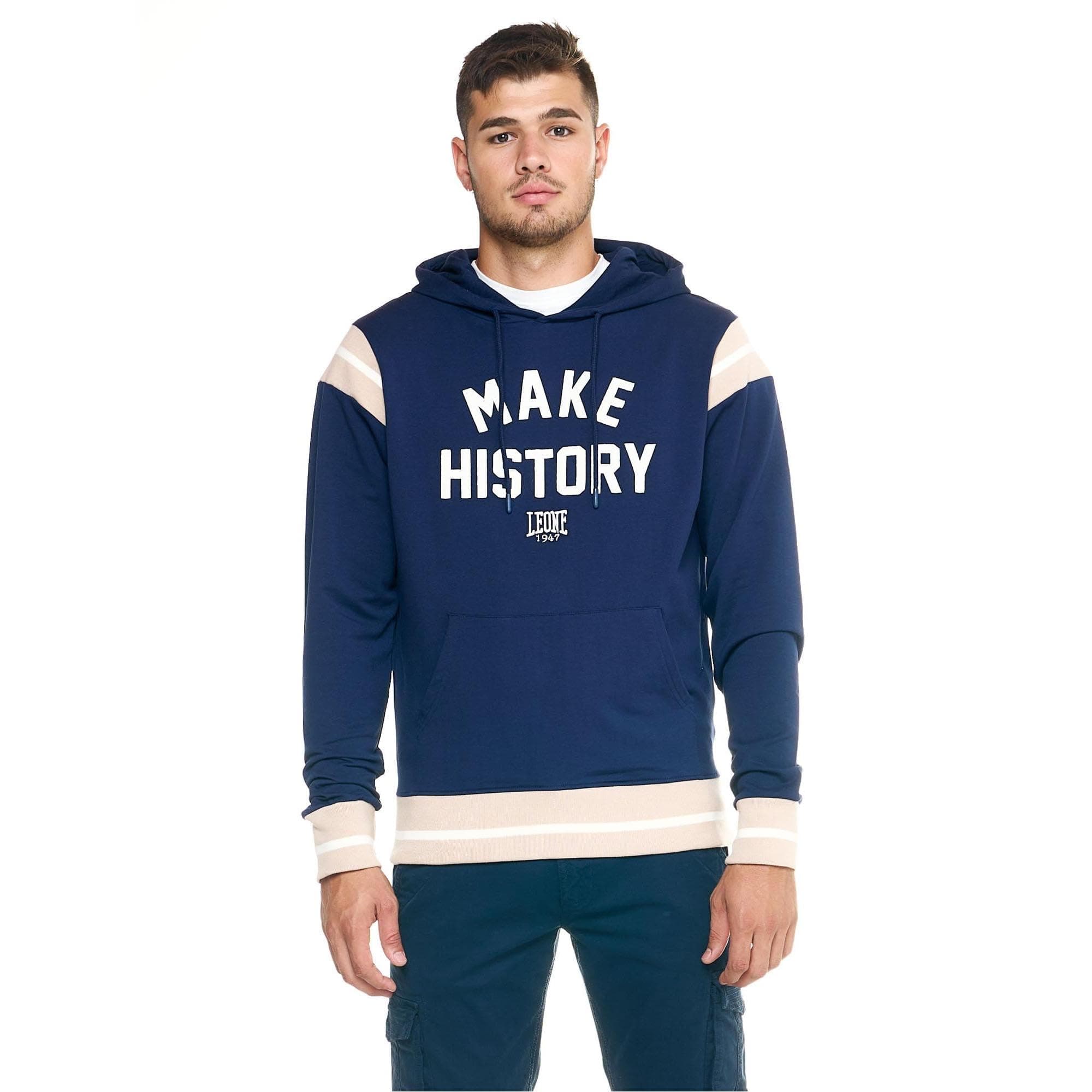 LEONE 1947 - Sweat À Capuche Bleu Marine Pour Homme, Grande Taille L